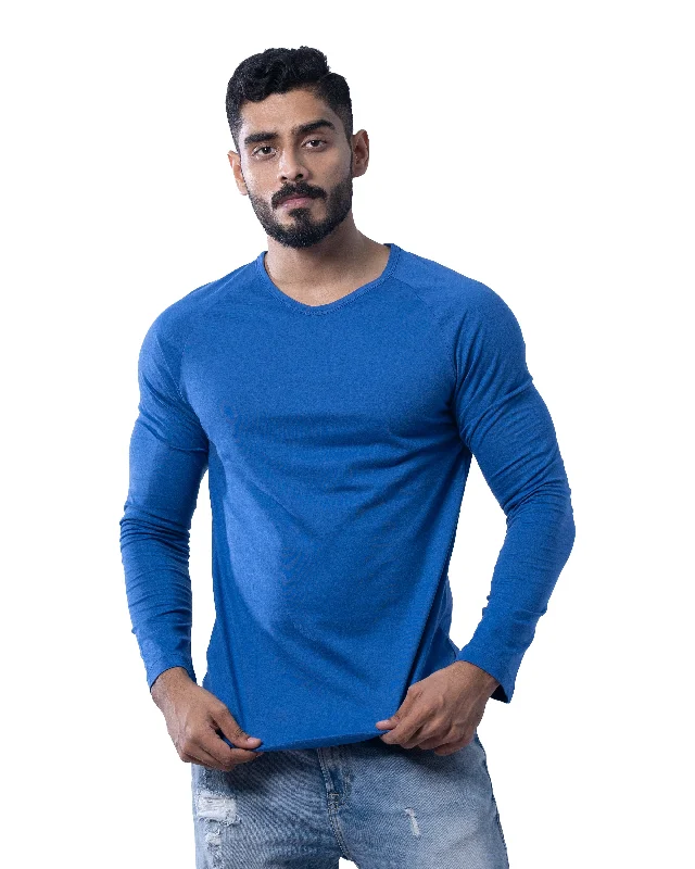 Men's printed Hawaiian t - shirts for tropical vacationsCrew Neck Solid Colour Full Sleeve T-Shirts.