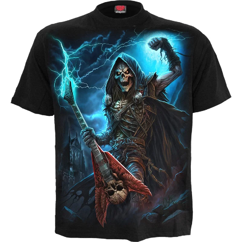 Men's mock - neck t - shirts with a modern and sleek styleDEAD METAL - T-Shirt Black