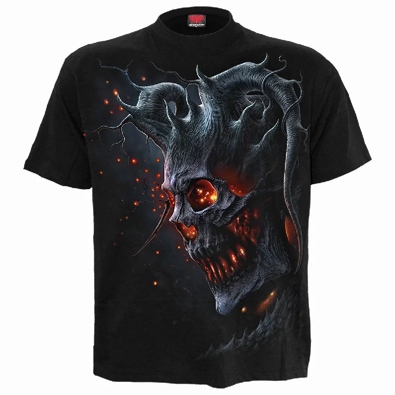 Men's slim - fit graphic t - shirts with vintage rock band printsDEATH EMBERS - T-Shirt Black Men's slim - fit graphic t - shirts with vintage rock band printsDEATH EMBERS - T-Shirt Black