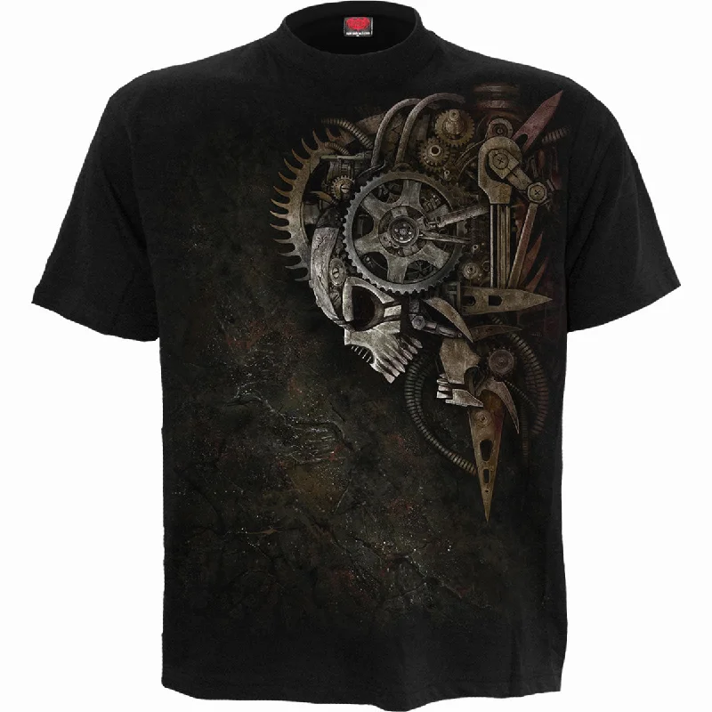 Men's ribbed t - shirts with a textured finish for added styleDIESEL PUNK - T-Shirt Black Men's ribbed t - shirts with a textured finish for added styleDIESEL PUNK - T-Shirt Black