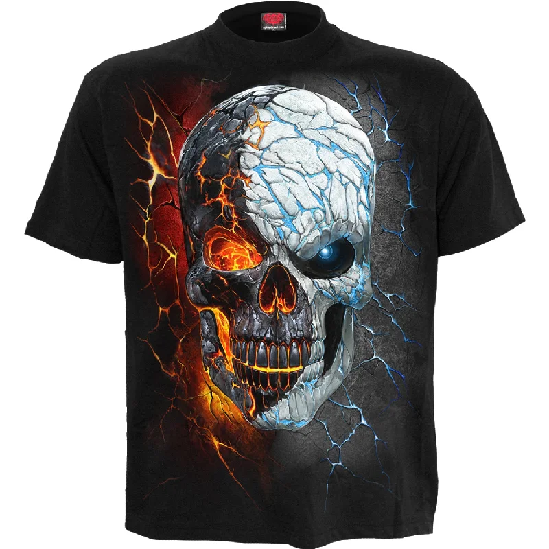 Men's distressed denim - look t - shirts with a rugged appealDIVIDED SOUL - T-Shirt Black Men's distressed denim - look t - shirts with a rugged appealDIVIDED SOUL - T-Shirt Black