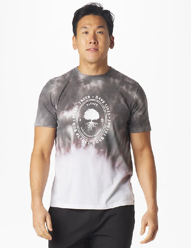 Men's moisture - wicking athletic t - shirts for intense workoutsEden Short Sleeve: Black Ombre