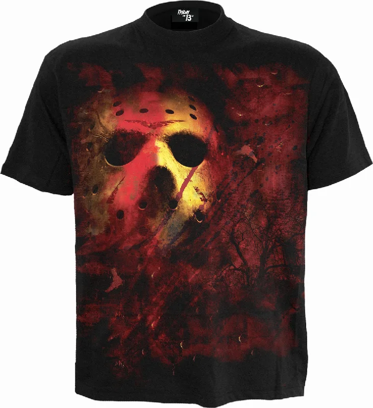 Men's polo t - shirts with a contrast collar for a preppy lookFRIDAY 13TH - JASON LIVES - T-Shirt Black