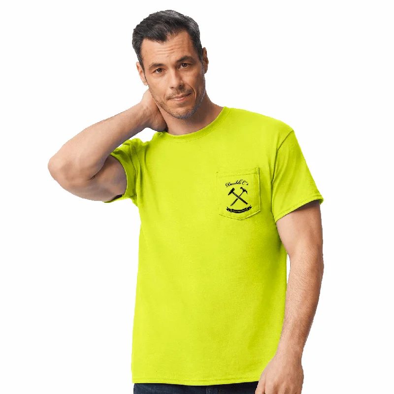 Men's antimicrobial t - shirts for odor - free freshness during travelGildan Adult DryBlend T-Shirt with Pocket, Full Color