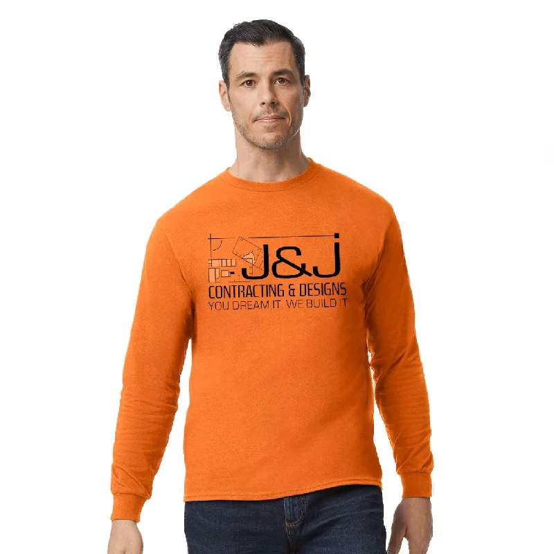 Men's long - sleeve henley t - shirts with button - down placketsGildan Adult Heavy Cotton Long-Sleeve T-Shirt, Full Color Men's long - sleeve henley t - shirts with button - down placketsGildan Adult Heavy Cotton Long-Sleeve T-Shirt, Full Color