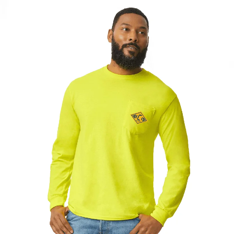 Men's UV - protection t - shirts for outdoor activities in the sunGildan Adult Ultra Cotton Long-Sleeve Shirt With Pocket, Full Color Men's UV - protection t - shirts for outdoor activities in the sunGildan Adult Ultra Cotton Long-Sleeve Shirt With Pocket, Full Color