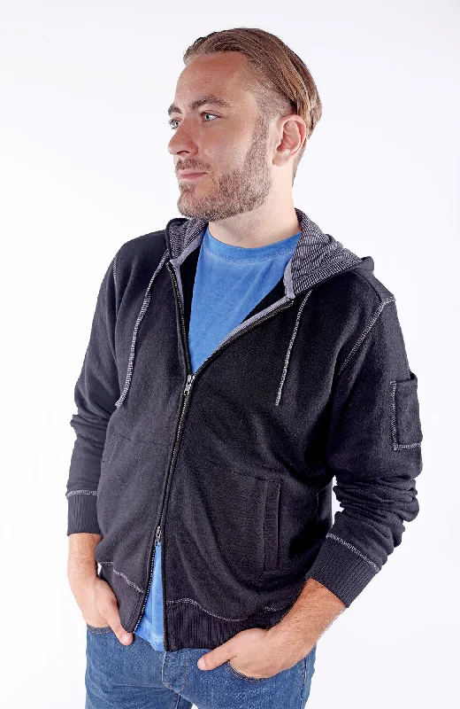Men's organic cotton crew - neck t - shirts for everyday comfortGRIFFIN | French Terry Full Zip Hoody Men's organic cotton crew - neck t - shirts for everyday comfortGRIFFIN | French Terry Full Zip Hoody