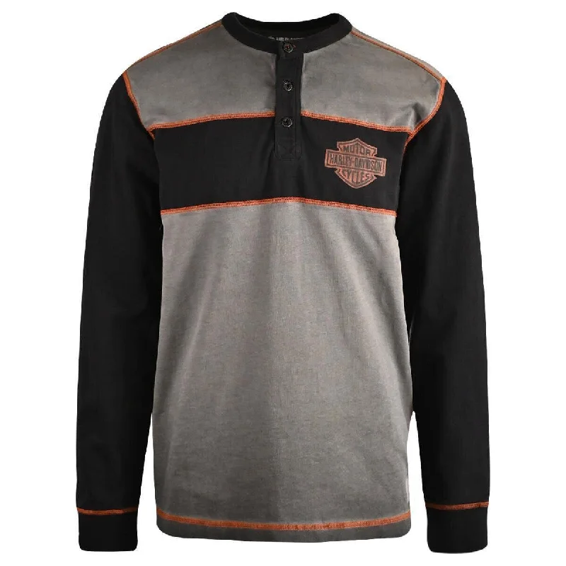 Men's printed Hawaiian t - shirts for tropical vacationsBranded Men's T-Shirt Copperblock 3 Black Button Long Sleeve (S68) Men's printed Hawaiian t - shirts for tropical vacationsBranded Men's T-Shirt Copperblock 3 Black Button Long Sleeve (S68)