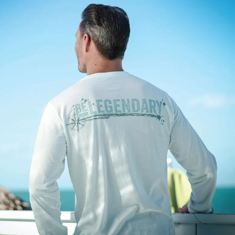 Men's printed Hawaiian t - shirts for tropical vacationsLong Sleeve Graphic Tee - Be Legendary