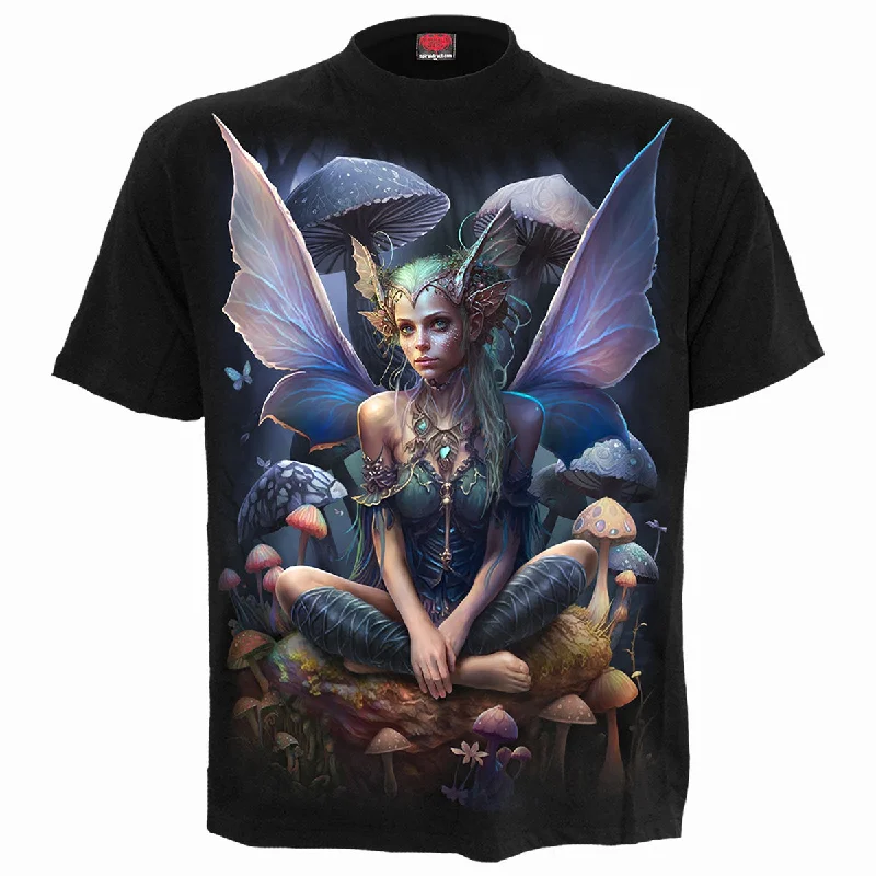 Men's UV - protection t - shirts for outdoor activities in the sunMAGICAL - Front Print T-Shirt Black