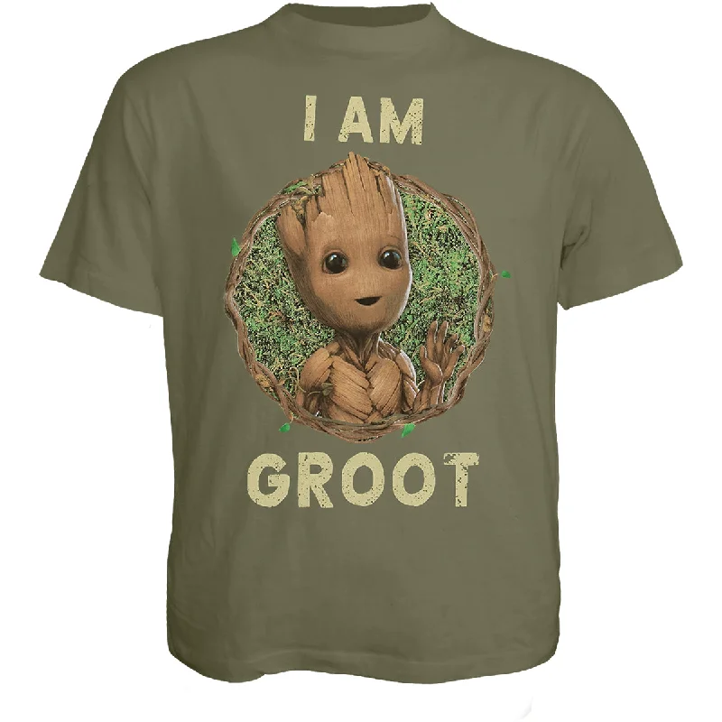 Men's organic cotton crew - neck t - shirts for everyday comfortMARVEL I AM GROOT - I AM GROOT - T-Shirt Olive