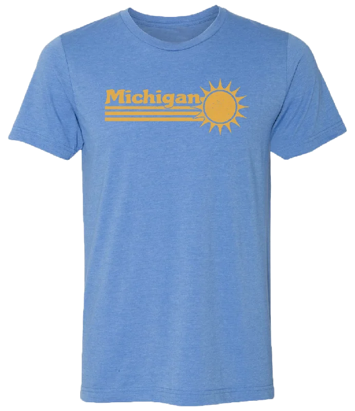 Men's long - sleeve henley t - shirts with button - down placketsMichigan Sunshine Unisex T-Shirt Men's long - sleeve henley t - shirts with button - down placketsMichigan Sunshine Unisex T-Shirt