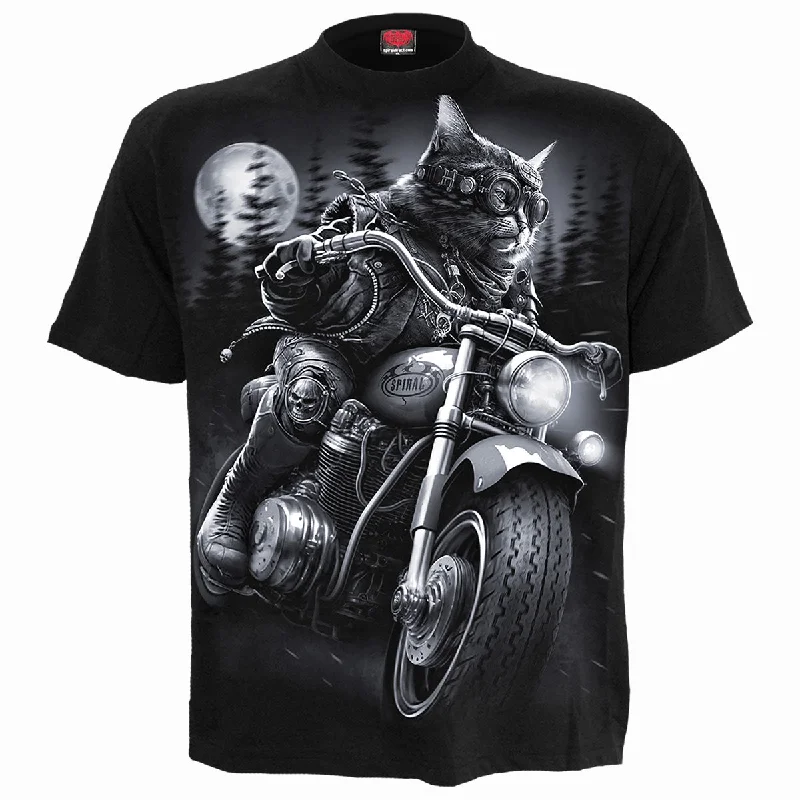 Men's lightweight performance t - shirts for running marathonsNINE LIVES - T-Shirt Black Men's lightweight performance t - shirts for running marathonsNINE LIVES - T-Shirt Black