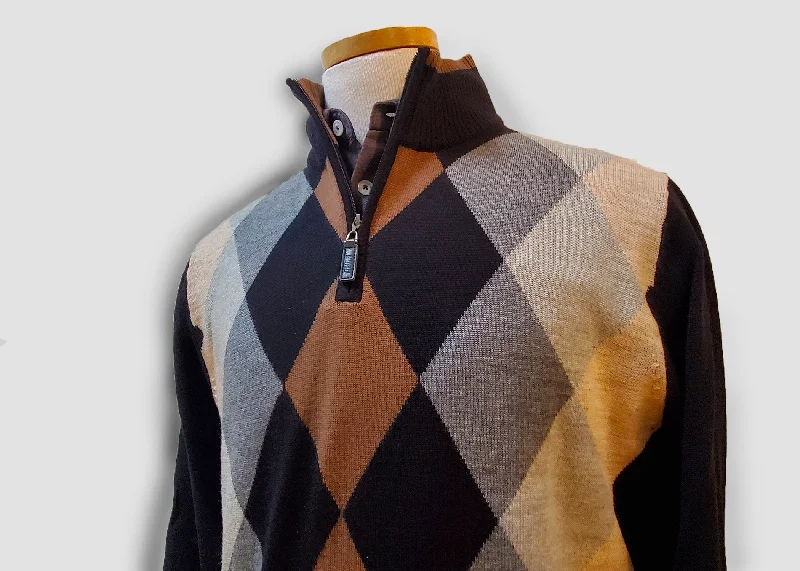 Men's tie - dye t - shirts with a bohemian stylePETER | Marino Wool Argyle Knit Sweater Men's tie - dye t - shirts with a bohemian stylePETER | Marino Wool Argyle Knit Sweater