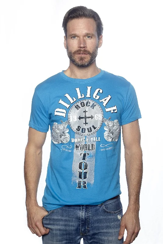 Men's ribbed t - shirts with a textured finish for added styleRock N Soul