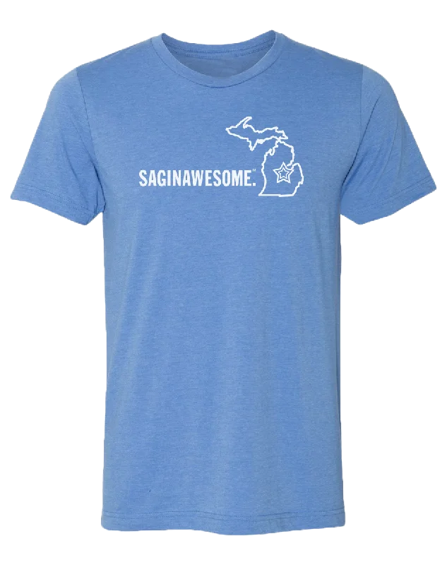 Men's mock - neck t - shirts with a modern and sleek styleSaginawesome Unisex T-Shirt Men's mock - neck t - shirts with a modern and sleek styleSaginawesome Unisex T-Shirt