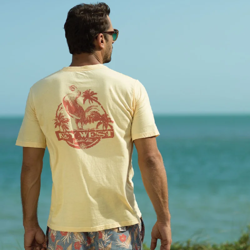 Men's long - sleeve henley t - shirts with button - down placketsShort Sleeve Graphic Tee - KW Rooster