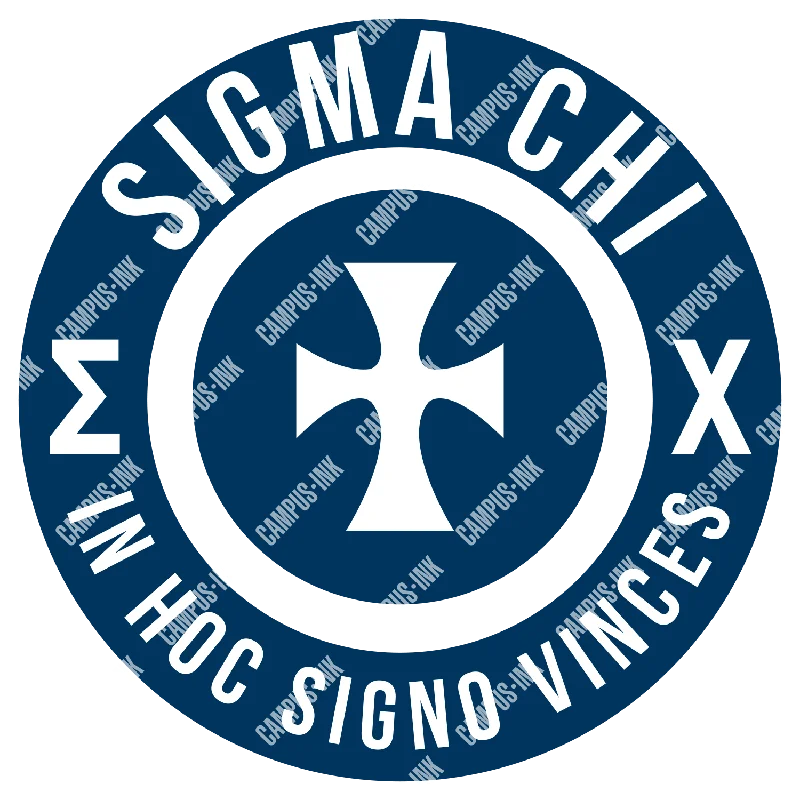Men's tie - dye t - shirts with a bohemian styleSigma Chi Circle Logo Design