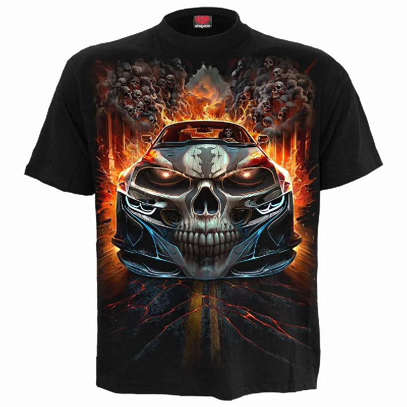 Men's polo t - shirts with a contrast collar for a preppy lookSPEED FREAK - T-Shirt Black Men's polo t - shirts with a contrast collar for a preppy lookSPEED FREAK - T-Shirt Black