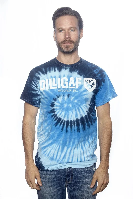 Men's v - neck muscle t - shirts for a body - building aestheticThe Blue Ocean Tye Dye Dilligaf