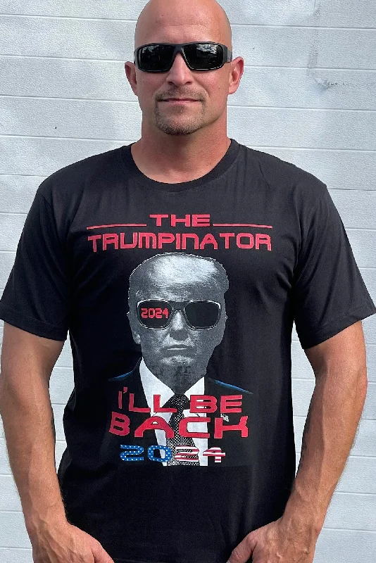 Men's mock - neck t - shirts with a modern and sleek styleTrumpinator